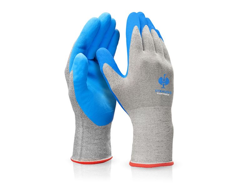 Hauptansicht, Arbeitsschutz, e.s. Nitril-Handschuhe evertouch micro, blau/hellblau-melange