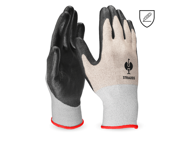 Vue principale, Sécurité au travail, Gants protect. anti-coupe en PU, niveau B