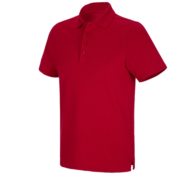 Hauptansicht, Polo-Shirts, e.s. Funktions Polo-Shirt poly cotton, feuerrot