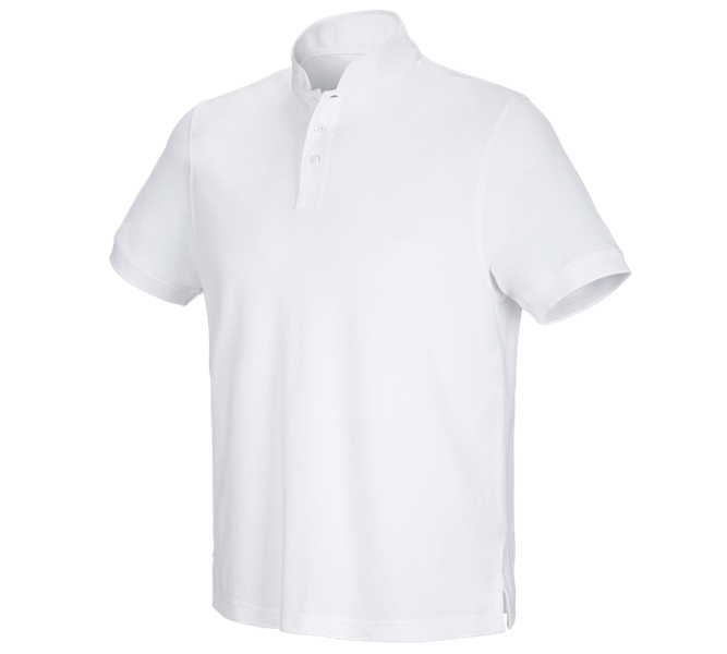 e.s. Polo-Shirt cotton Mandarin