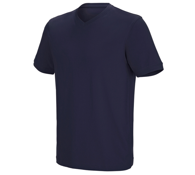 e.s. T-Shirt cotton stretch V-Neck