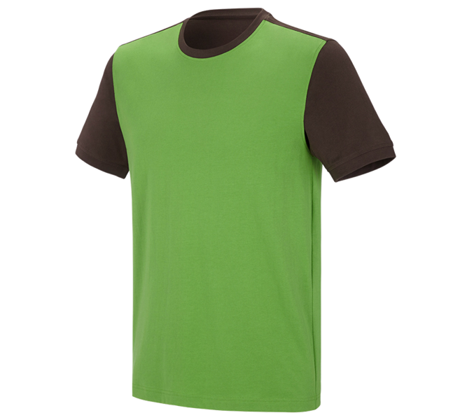 e.s. T-Shirt cotton stretch bicolor