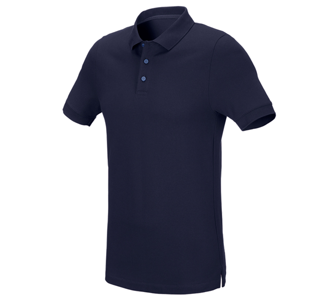 e.s. Piqué-Polo cotton stretch, slim fit