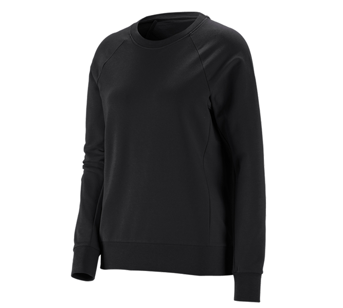 Hauptansicht, Damen, e.s. Sweatshirt cotton stretch, Damen, schwarz