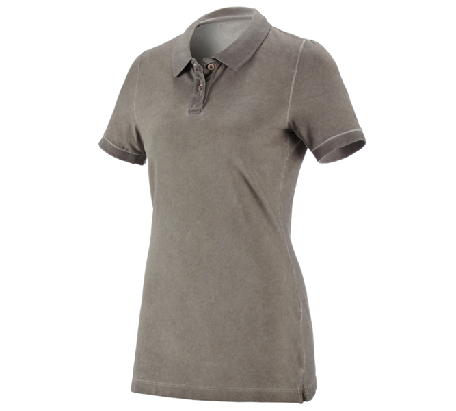 e.s. Polo-Shirt vintage cotton stretch, Damen
