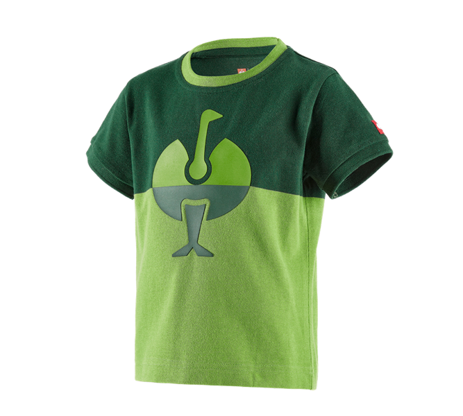 Vue principale, Enfants, e.s. Pique-Shirt colourblock, enfants, vert/vert d'eau