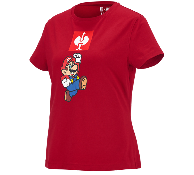 Hauptansicht, SUPER MARIO X STRAUSS, Super Mario T-Shirt, Damen, feuerrot