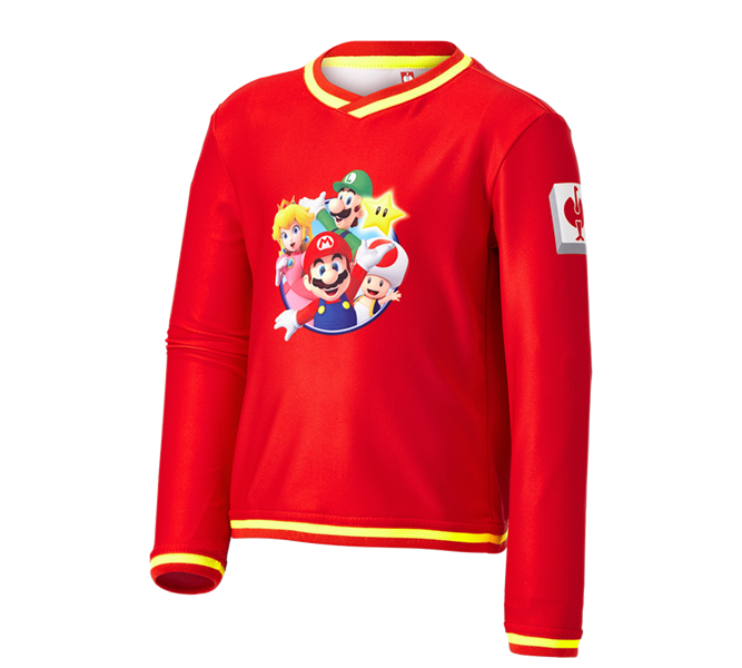 Hauptansicht, Bekleidung, Super Mario Funktions Longsleeve, Kinder, straussrot