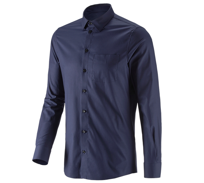 e.s. Chemise de travail cotton stretch, slim fit