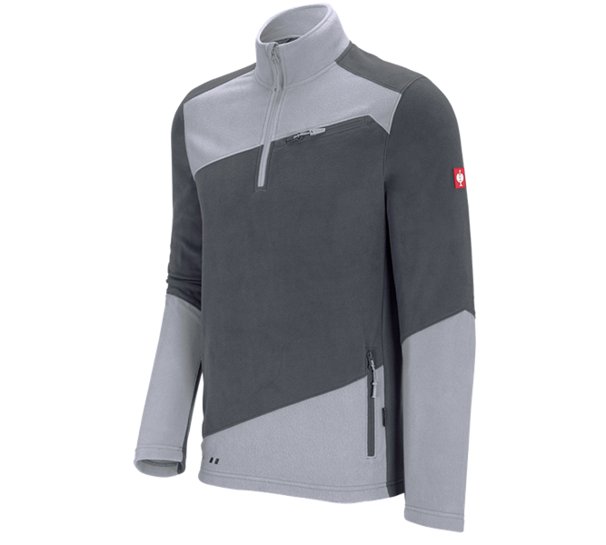 Vue principale, Froid, Pull en laine polaire e.s.motion 2020, anthracite/platine