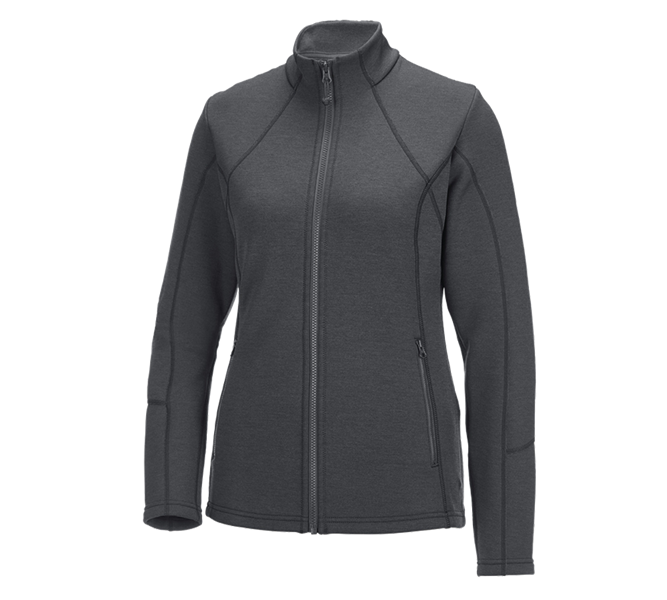 Hauptansicht, Damen, e.s. Funktions Sweatjacke melange, Damen, anthrazit melange