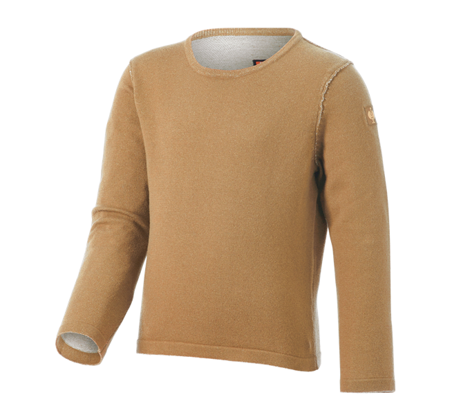 Hauptansicht, Bekleidung, Strickpullover e.s.iconic, Kinder, mandelbraun