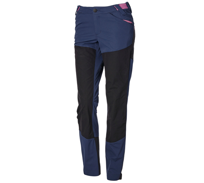 Vue principale, Nouveautés, Pantalon de fonction hybride e.s.trail, femmes, bleu profond/rose tara