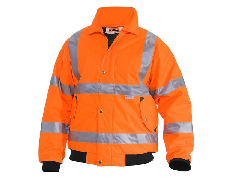 Vue principale, Vestes haute visibilité, STONEKIT Blouson aviateur de signalisation, orange fluo