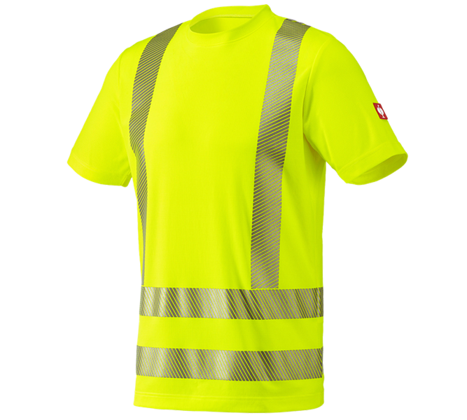 Vue principale, T-Shirts, e.s. T-shirt fonctionnel signal., jaune fluo