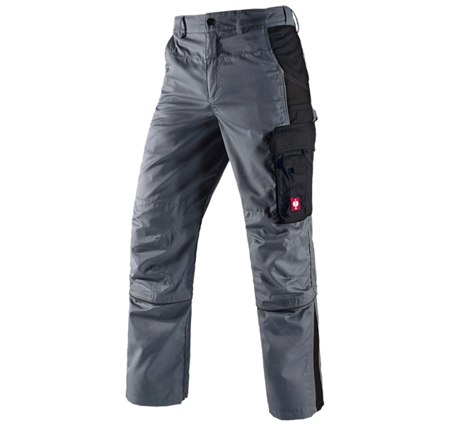 Hauptansicht, e.s.active, Zip-Off Bundhose e.s.active, grau/schwarz