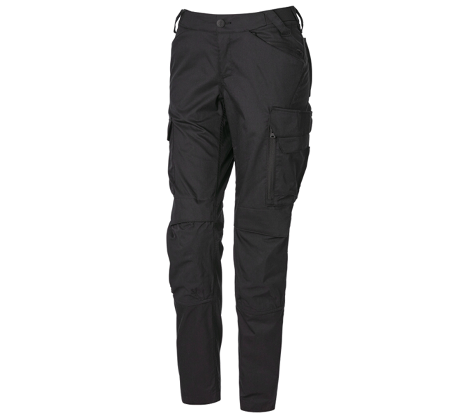 Vue principale, Pantalons professionnels, Pantalon à taille élastique e.s.trail pure, femmes, noir