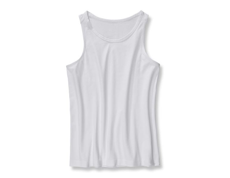 Hauptansicht, Unterwäsche | Thermokleidung, e.s. cotton stretch Tank-Shirt, weiß