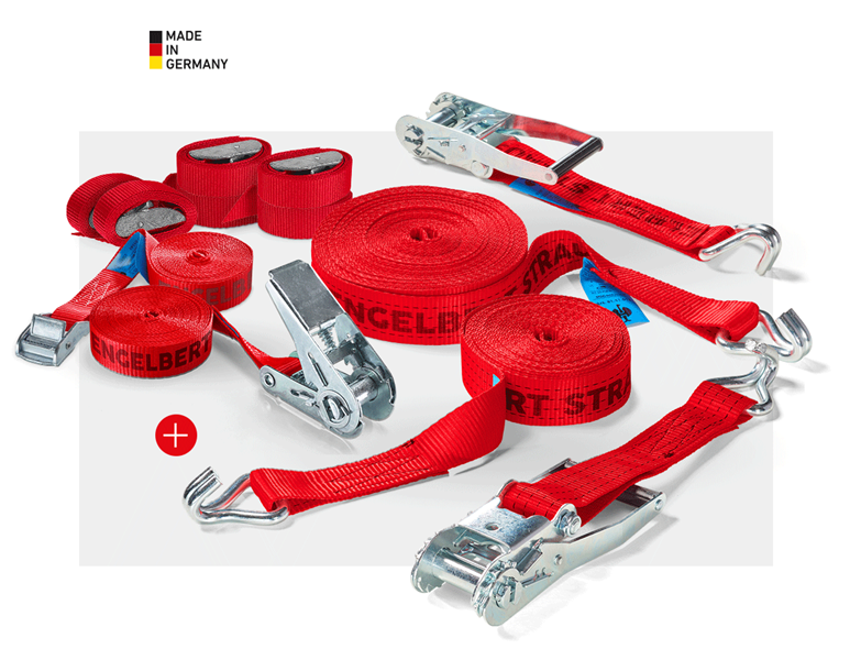 Vue principale, Sangles de serrage, Kit de dispositif d’arrimage professionnel