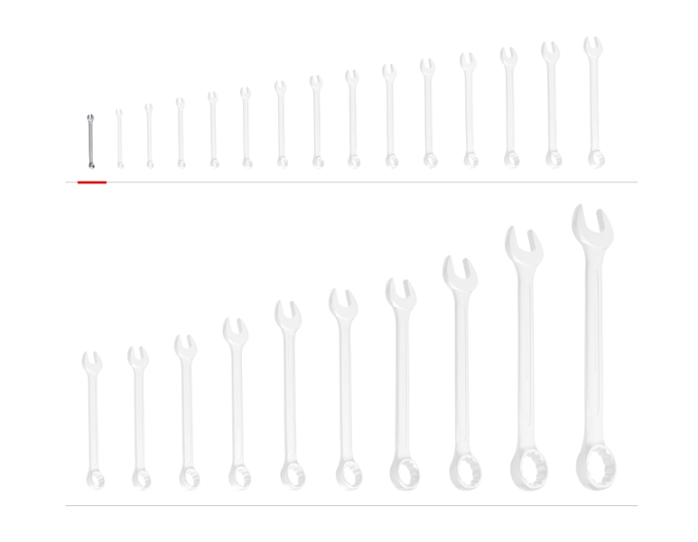 Vue principale, Clé mixte, e.s. Clé à oeil/à fourche, 1 unité