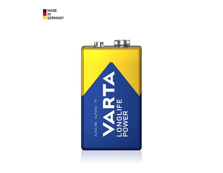 Hauptansicht, Werkzeuge, VARTA 9V-Block Batterien