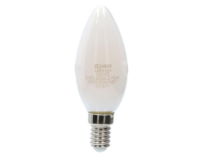LED-Filament Energiesparlampe Kerze matt