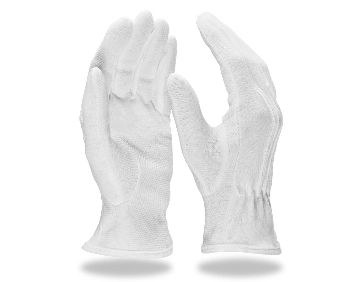 PVC-Trikot-Handschuhe Grip, 12er Pack weiß