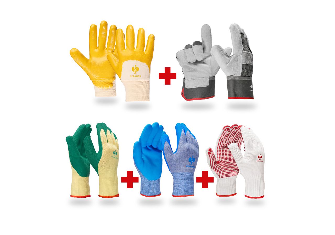 Arbeitsschutz: Handschuh- Profi Set Bau