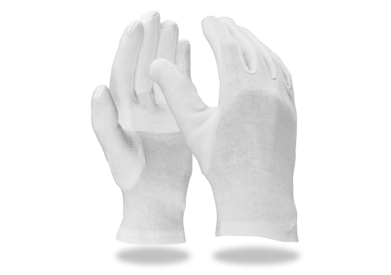 Trikot Handschuhe Stoff Handschuhe Weiss,bequeme und atmungsaktive cotton gloves für Schmuck Untersuchen,Tägliche Arbeit usw Vivibel 12 Paar Weiße Baumwolle Handschuhe 