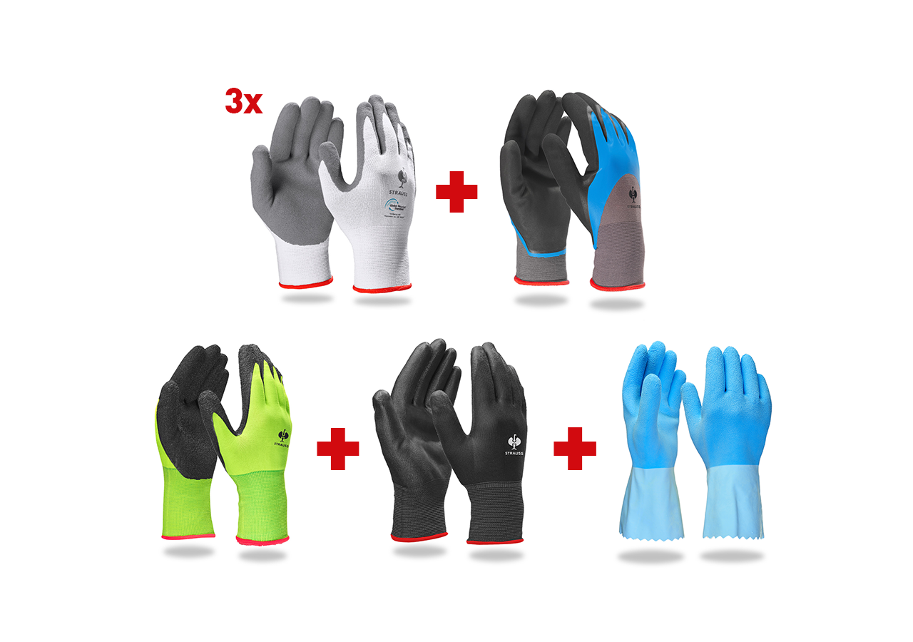 Sécurité au travail: Kit de gants professionnels sanitaire II