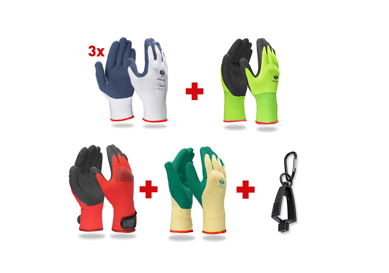 Sécurité au travail: Kit de gants professionnels Latex II