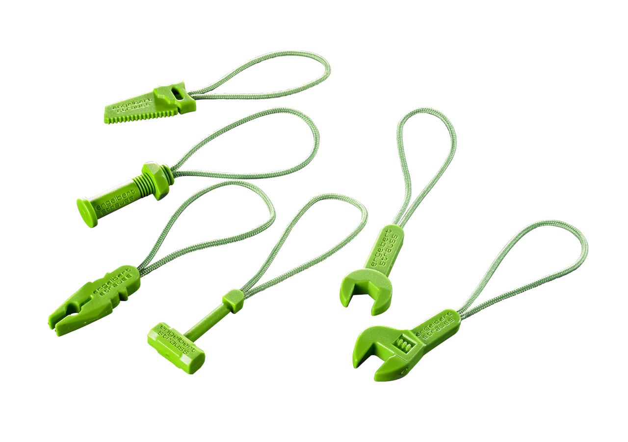 Accessoires: Zipper-Set e.s.motion 2020 + seegrün