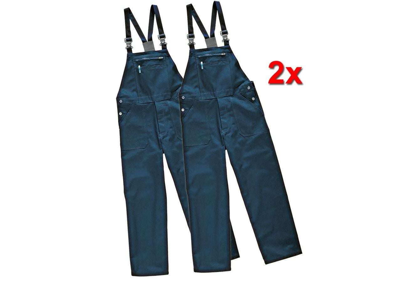 Pantalons de travail: Salopette Basic, lot de 2 + bleu foncé
