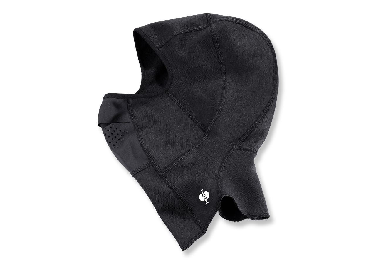 Kälte: e.s. FIBERTWIN® thermo stretch Wetterschutzmaske + schwarz