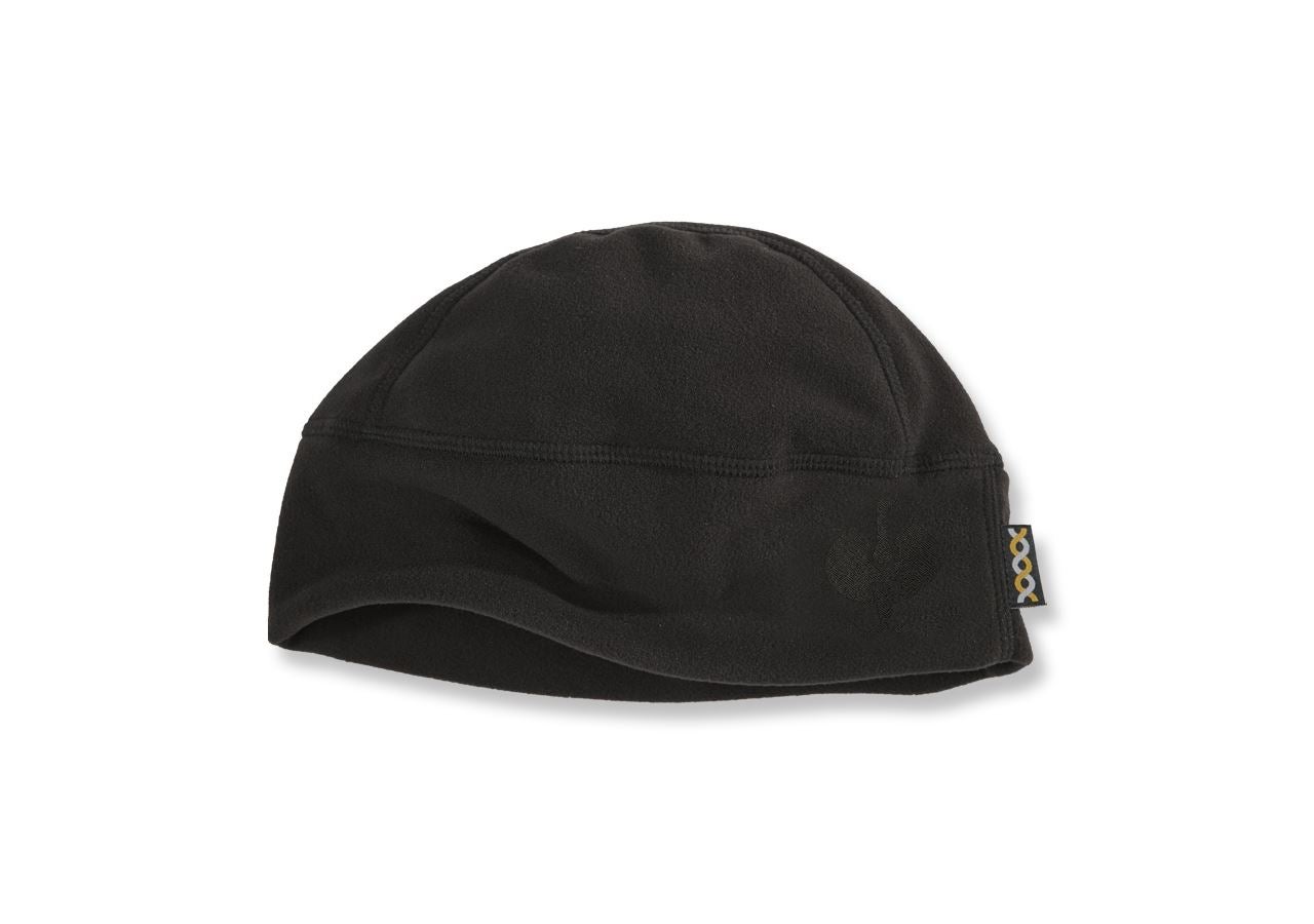 Froid: e.s. FIBERTWIN® microfleece bonnet + noir