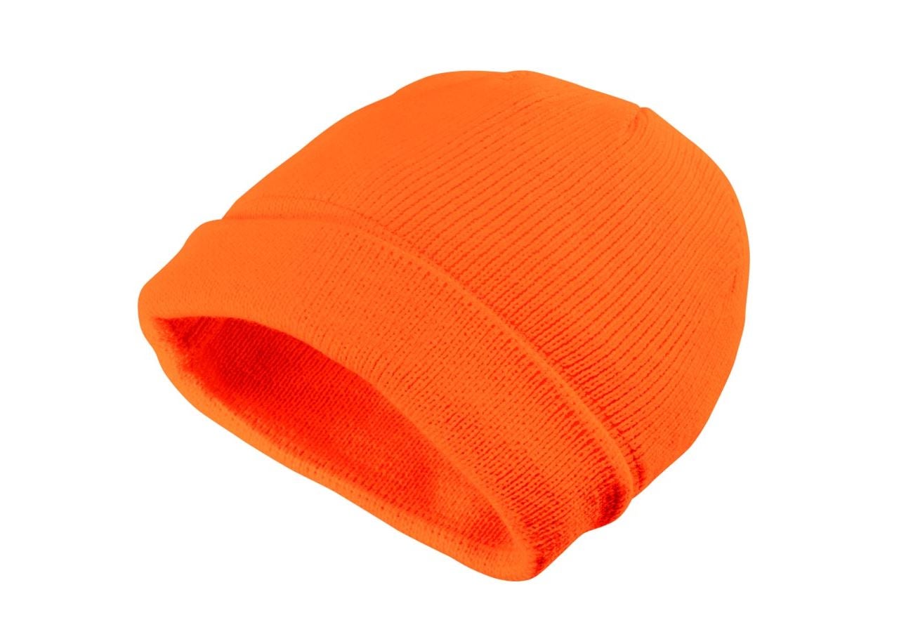 Froid: Bonnet d'hiver en tricot Neon + orange