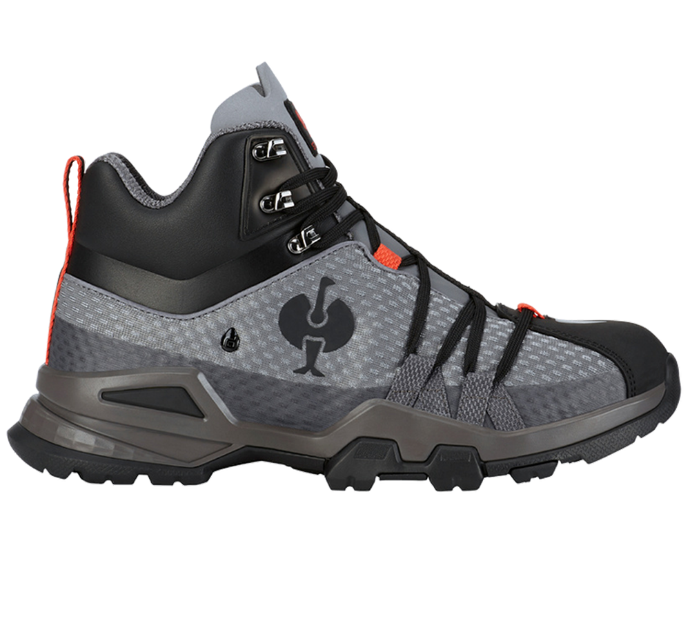 O2: O2 Chaussures professionnes e.s. Kobuk mid + anthracite/rouge solaire