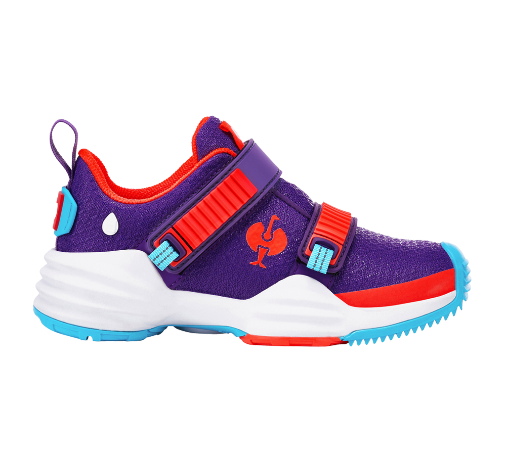 Chaussures: Chaussures Allround e.s. Waza, enfants + raisin/cyan clair/rouge fluo