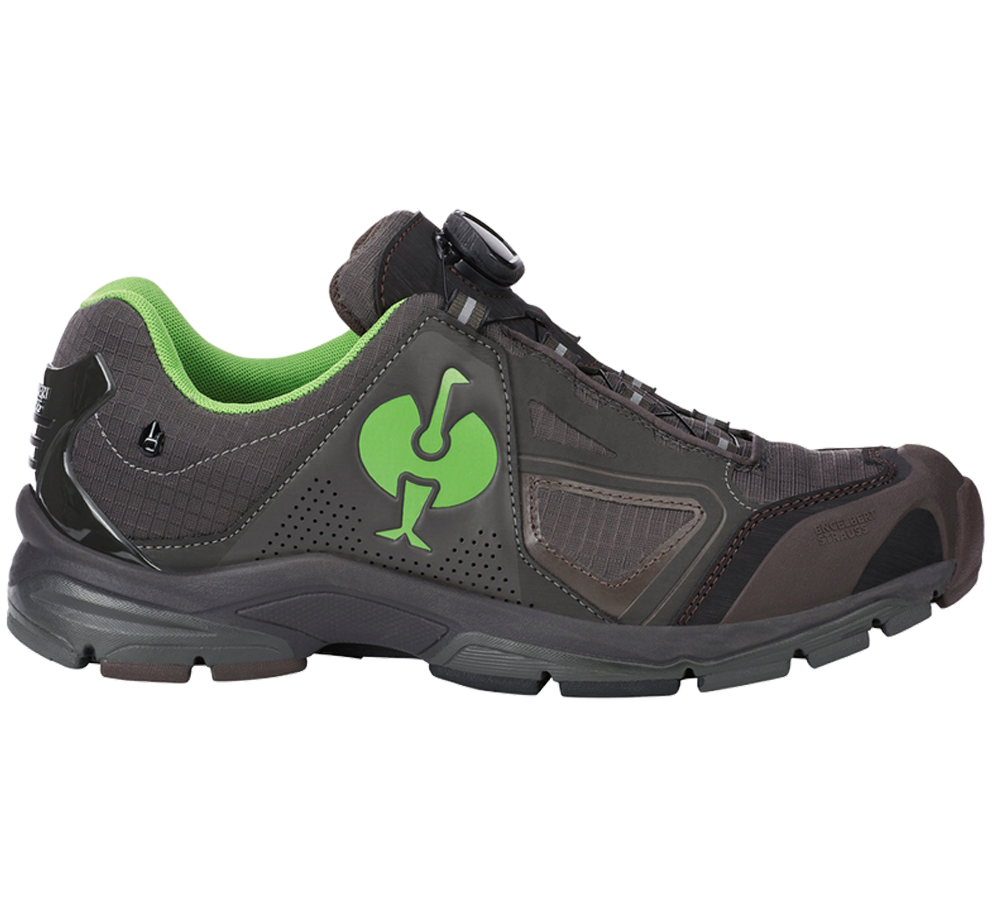 O2: O2 Chaussures de travail e.s. Minkar II + marron/vert d'eau