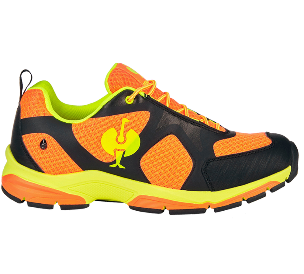 O2: O2 Chaussures de travail e.s. Thebe II + orange fluo/jaune fluo/noir
