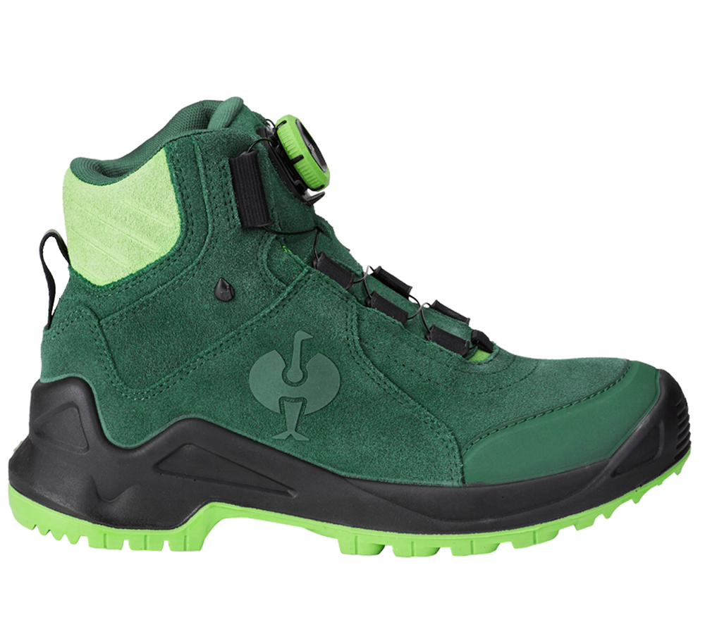 O2: O2 Chaussures de travail e.s. Apate II mid + vert/vert d'eau
