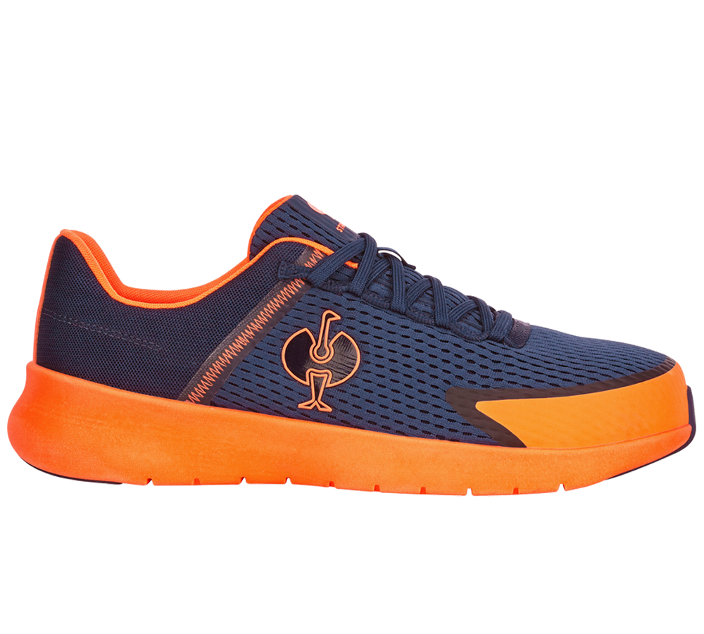 Chaussures: SB Chaussures basses de sécurité e.s. Tarent low + bleu foncé/orange fluo