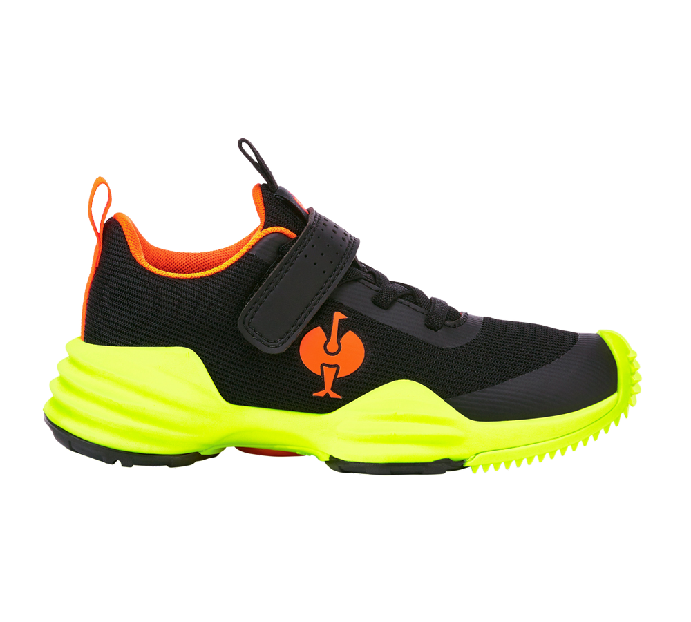 Chaussures: Chaussures Allround e.s. Porto, enfants + noir/jaune fluo/orange fluo