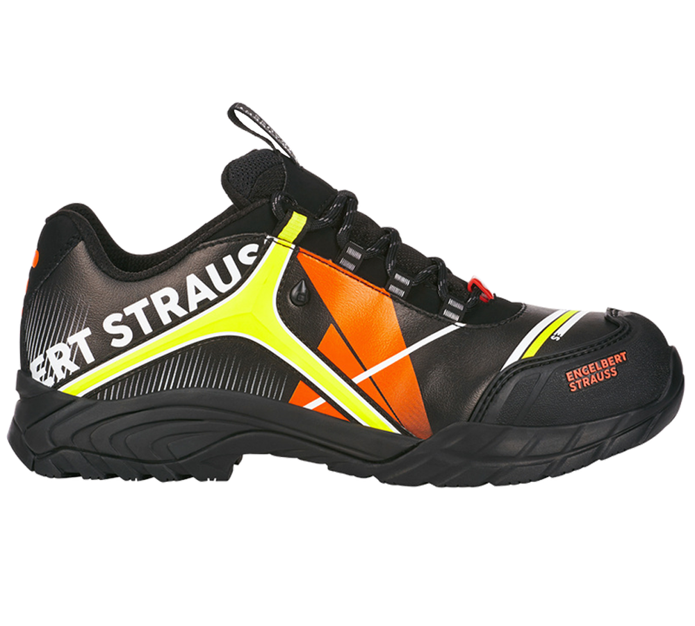 S3: e.s. S3 Chaussures basses de sécurité Turais + noir/orange fluo/jaune fluo
