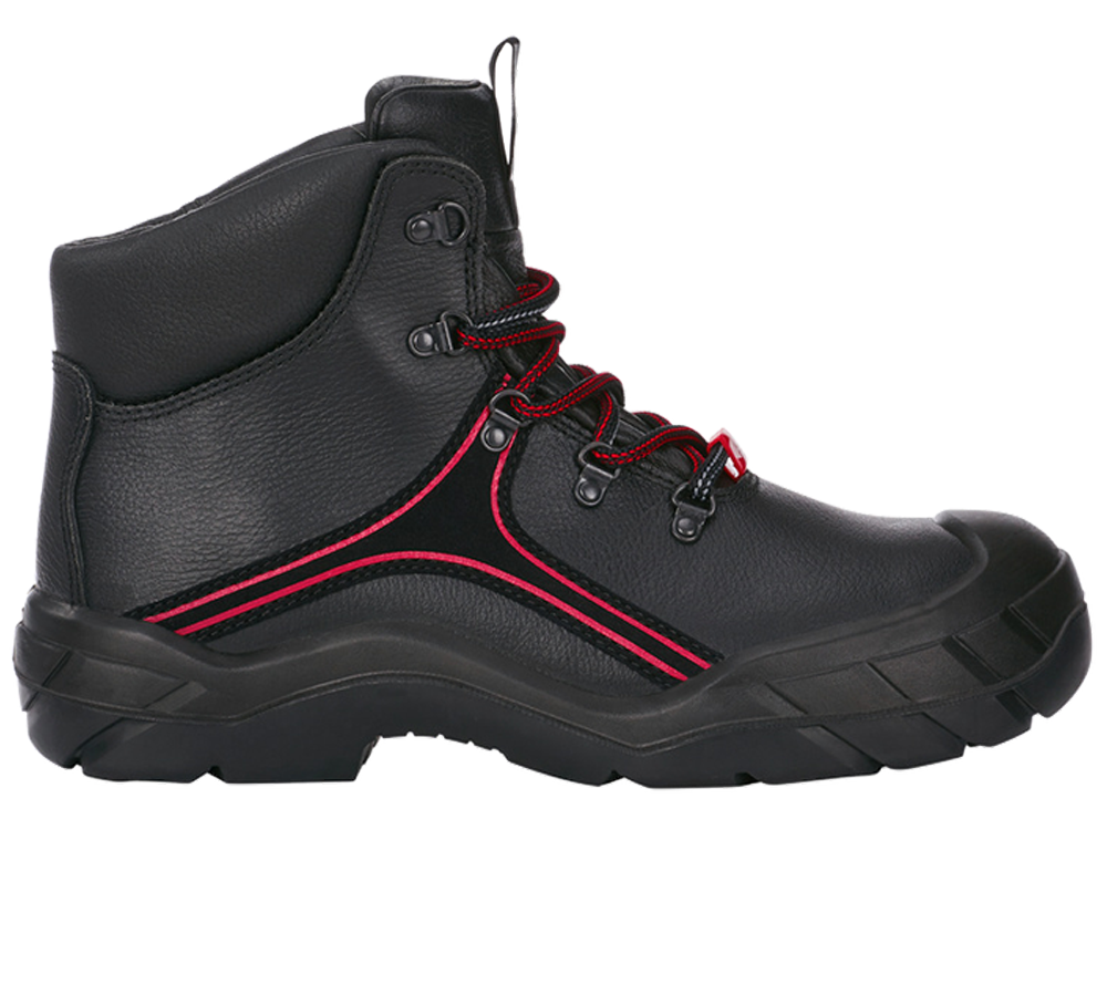 S3: S3 e.s. Chaussures hautes de sécurité Matar + noir/rouge