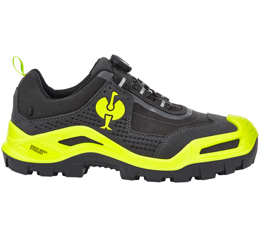 S3: S3 Chaussures hautes de sécurité e.s.Kastra II low + anthracite/jaune fluo