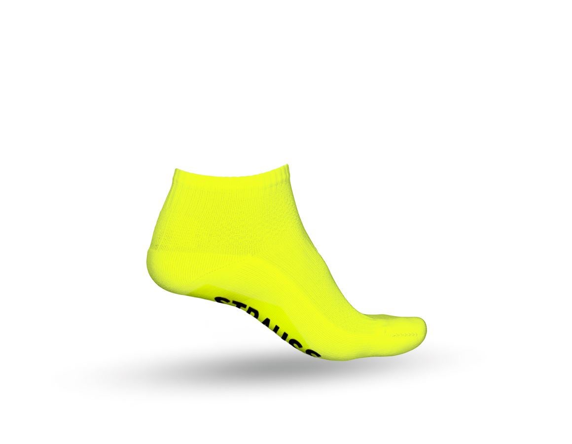 Chaussettes | Bas: e.s. Chaussettes toute saison function light/low + jaune fluo/anthracite