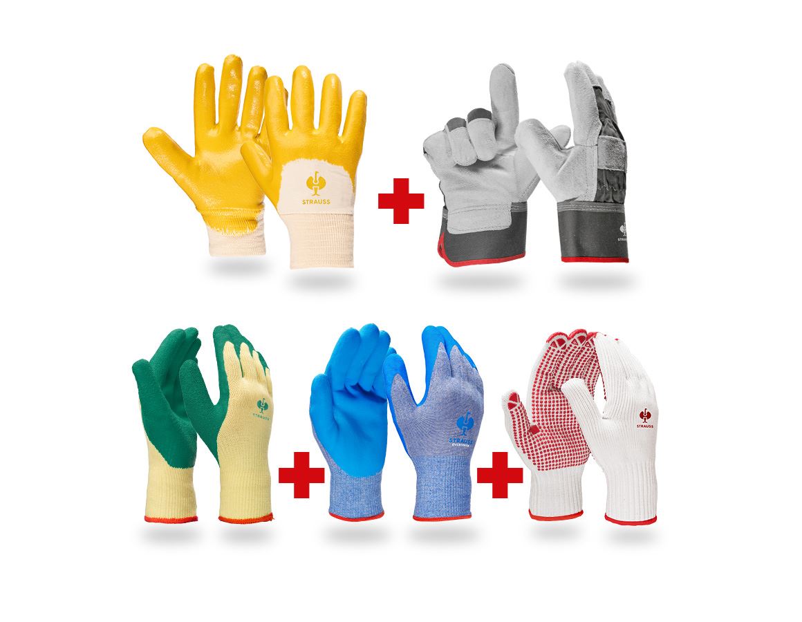 Arbeitsschutz: Handschuh- Profi Set Bau