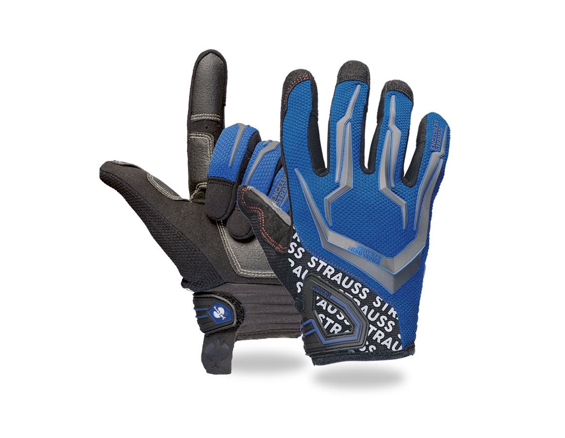 Hybrid: e.s. Mechaniker-Handschuhe Mirage + blau/schwarz