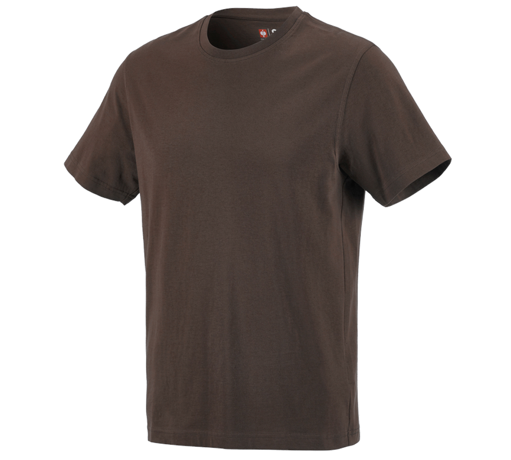 Installateurs / Plombier: e.s. T-shirt cotton + marron